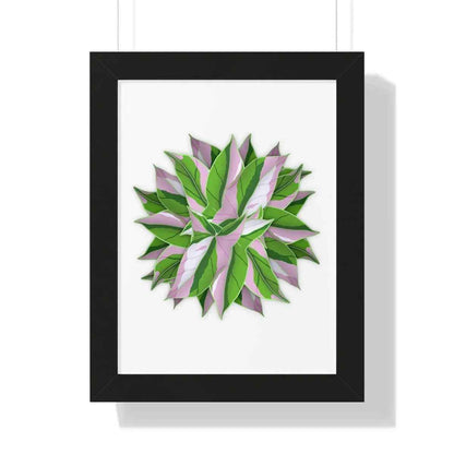 Syngonium Tricolor Pattern Framed Print – Botanical Wall Art