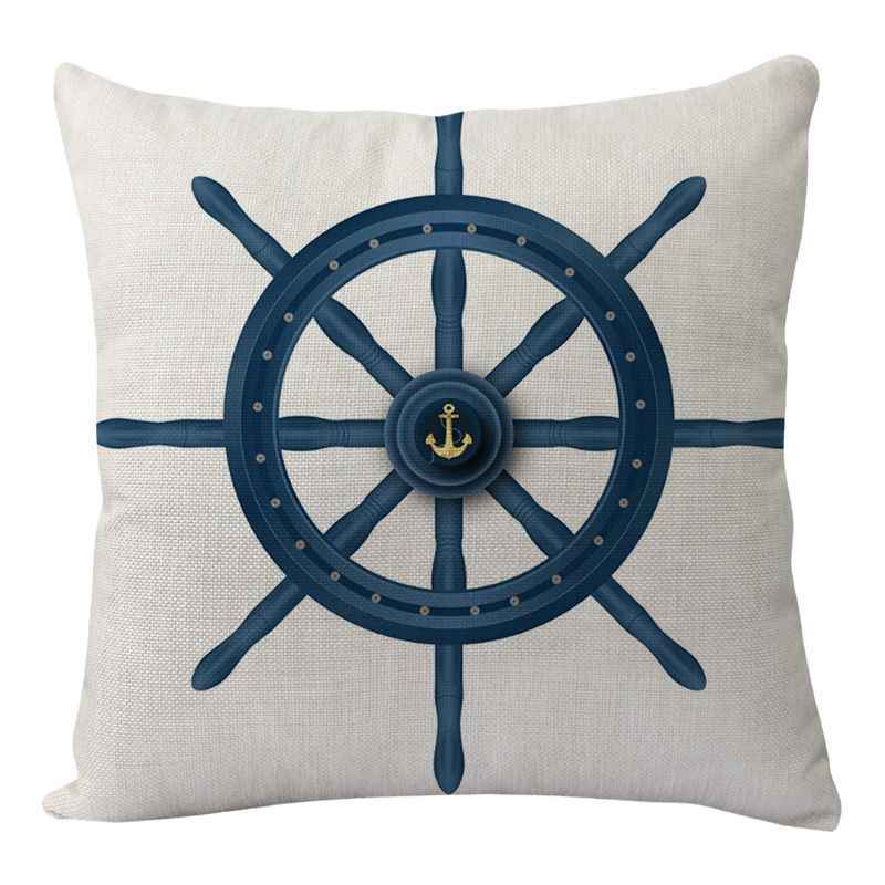 New Lighthouse Anchor Digital Printing Linen Pillowcase