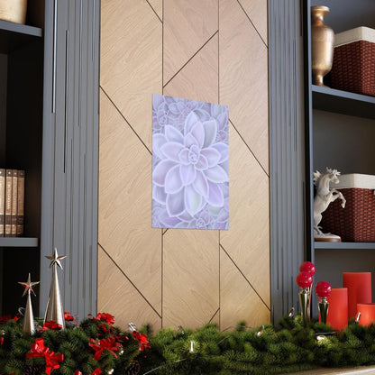 Graptopetalum Murasaki Succulent Pattern Botanical Print – Unframed Wall Art