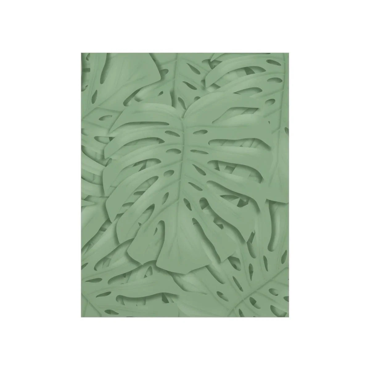 Sage Green Monstera Botanical Print – Unframed Wall Art