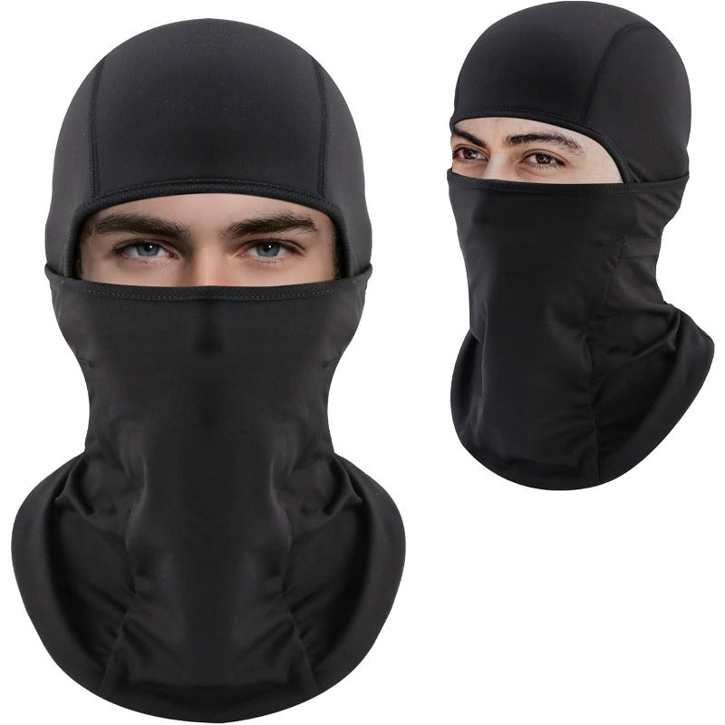 Extreme cold windproof breathable face mask and scarf w/ adjustable drawstring