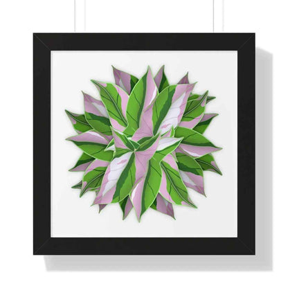 Syngonium Tricolor Pattern Framed Print – Botanical Wall Art