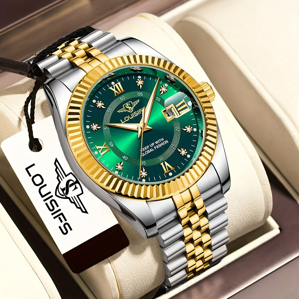 Men's High-end Watch Trend Fashion Business Calendar Luminous Quartz Watch