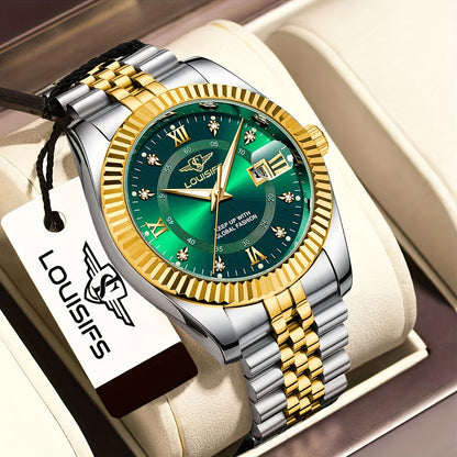Men's High-end Watch Trend Fashion Business Calendar Luminous Quartz Watch
