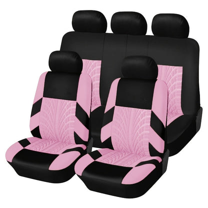 Tire Track Seat Covers Breathable Universal Set of 5