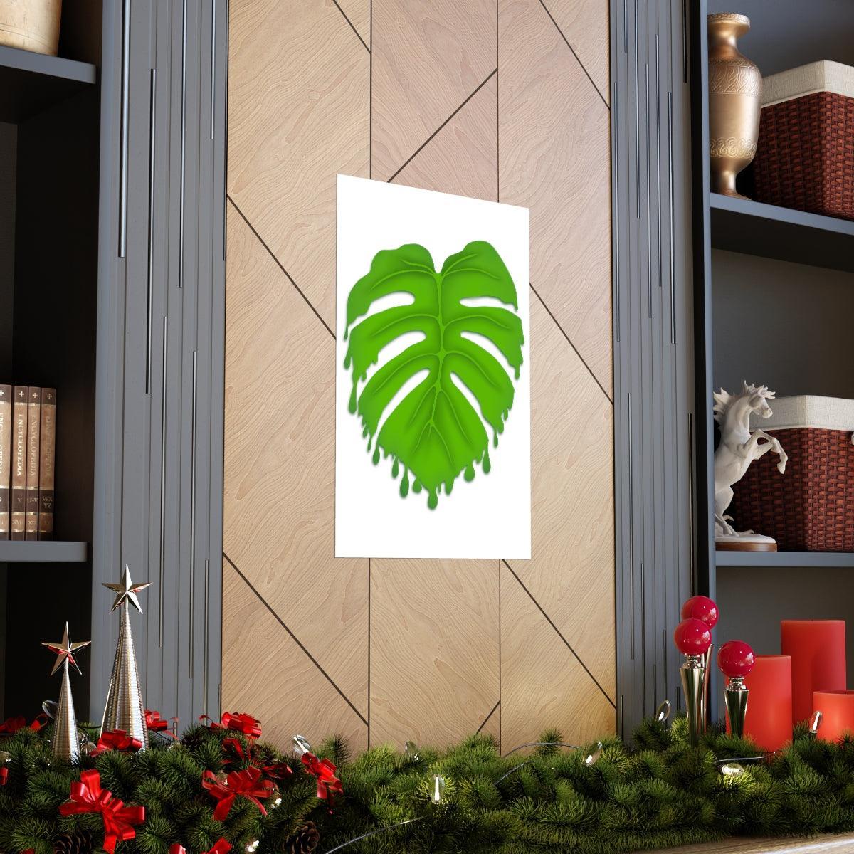 Melting Monstera Botanical Print – Unframed Wall Art