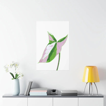 Syngonium Tricolor Botanical Print – Unframed Wall Art