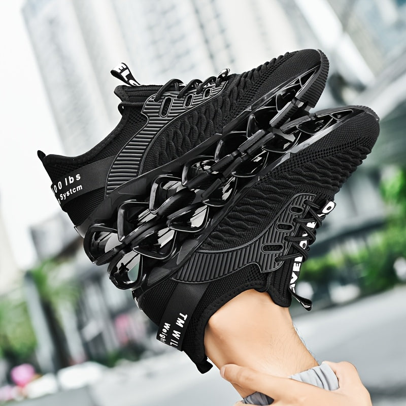 Athletic Footwear for Men - Cozy And Airy Sneakers, Practical, with a Soft Sole Ideal for Prolonged Standing, Featuring a Fish Scale Pattern for Gym Workouts, Walking, And Outdoor Pursuits