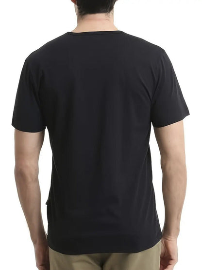 Mens Black Cotton T Shirt Rhino Crown Graphic Print Short Sleeve Hip Hop Streetwear For Casual Daily Wear