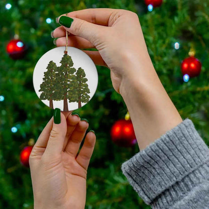 Coastal Redwood Ceramic Ornament