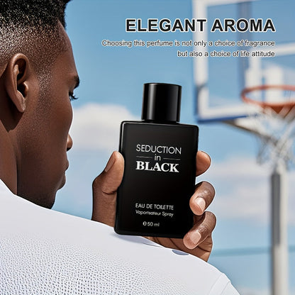 Men's Elegant Woody Eau De Toilette - Long-Lasting Propylene-Free Cologne for Dates, Gym & Travel - 50ml/1.7fl.oz