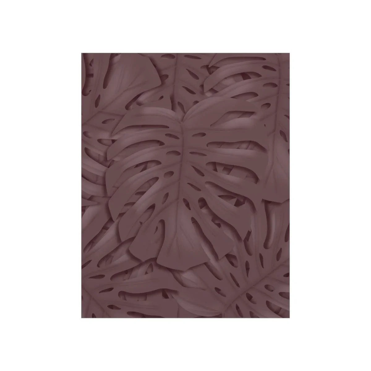 Merlot Monstera Botanical Print – Unframed Wall Art