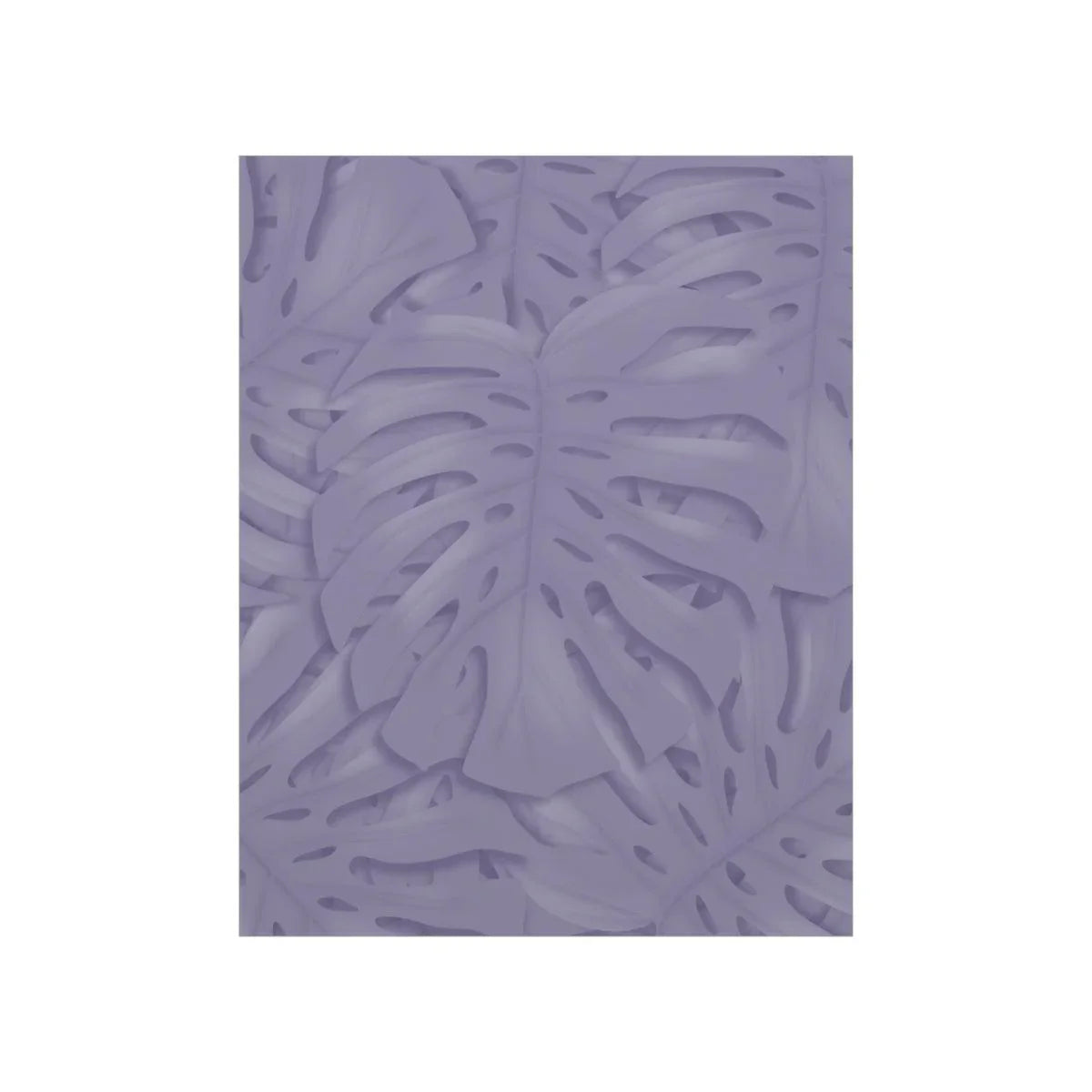 Violet Monstera Botanical Print – Unframed Wall Art