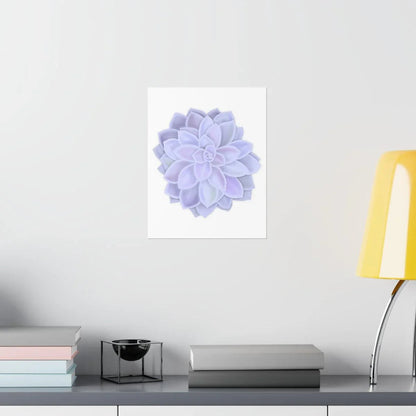 Graptopetalum Murasaki Succulent Botanical Print – Unframed Wall Art