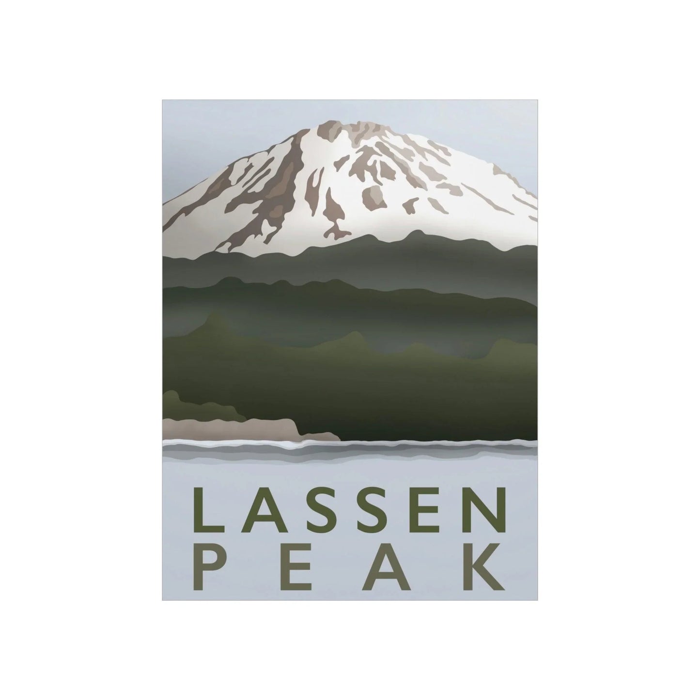 Lassen Peak Print – Unframed Wall Art