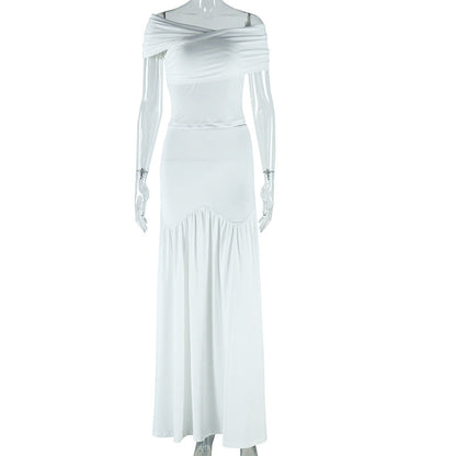 Women's Clothing Skirts Suit Sleeveless Off-shoulder