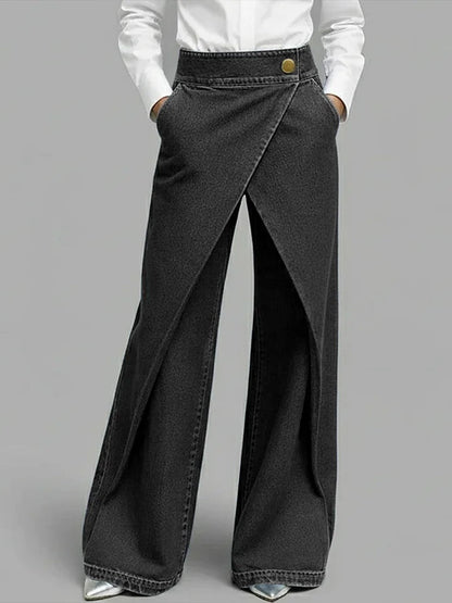 Womens Slim-Straight Leg Fashion Jeans - Versatile High-Quality Denim Trousers