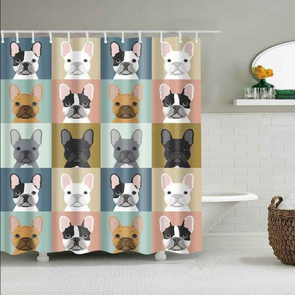 Digital Printing Cartoon Polyester Shower Curtain