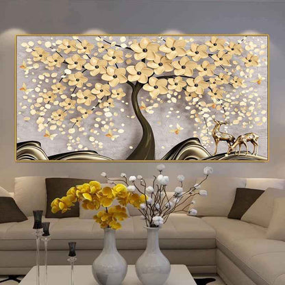 Abstract Rainbow Soul Tree Colorful Trees Plant Mural