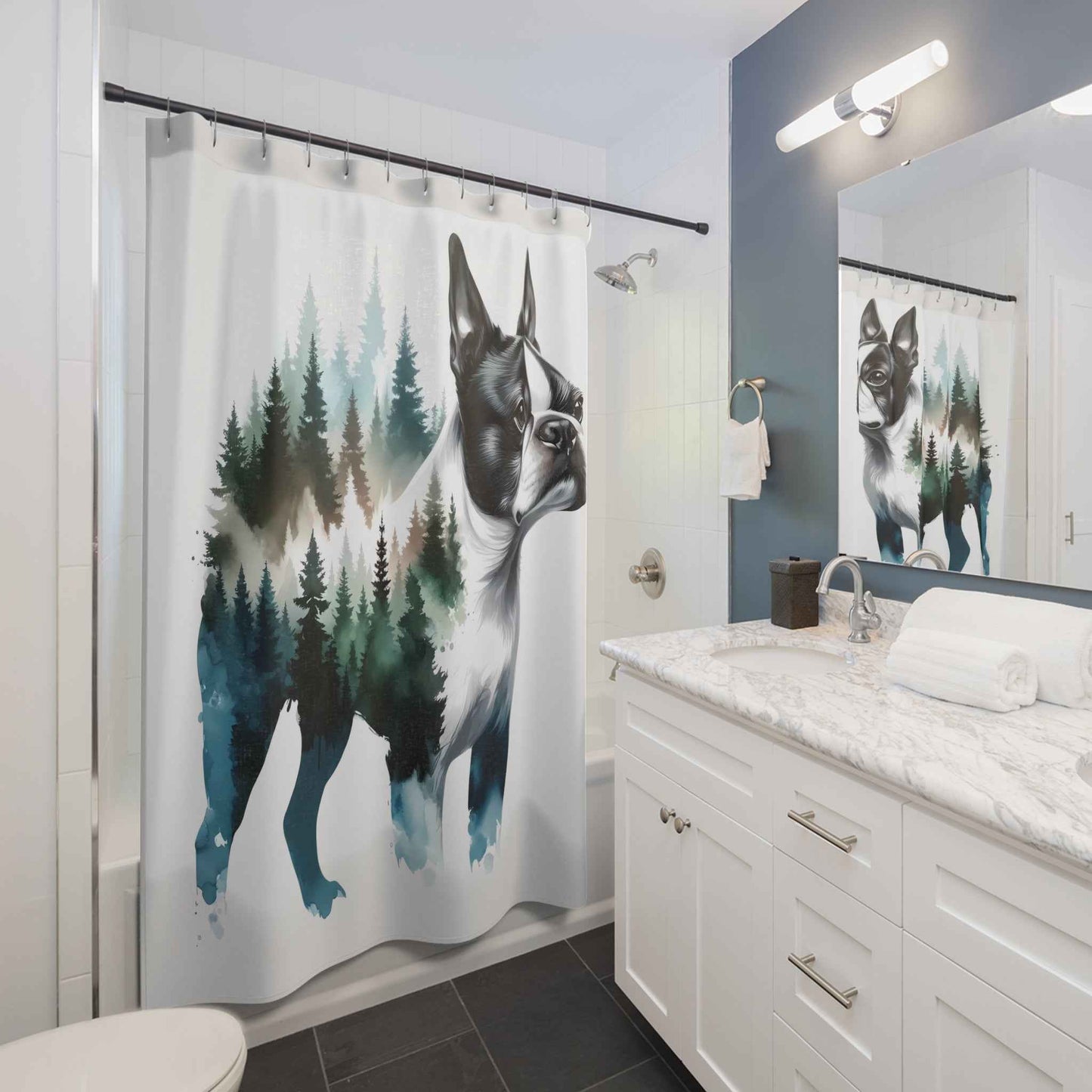 Cartoon Shower Curtain Bathroom Digital Printing