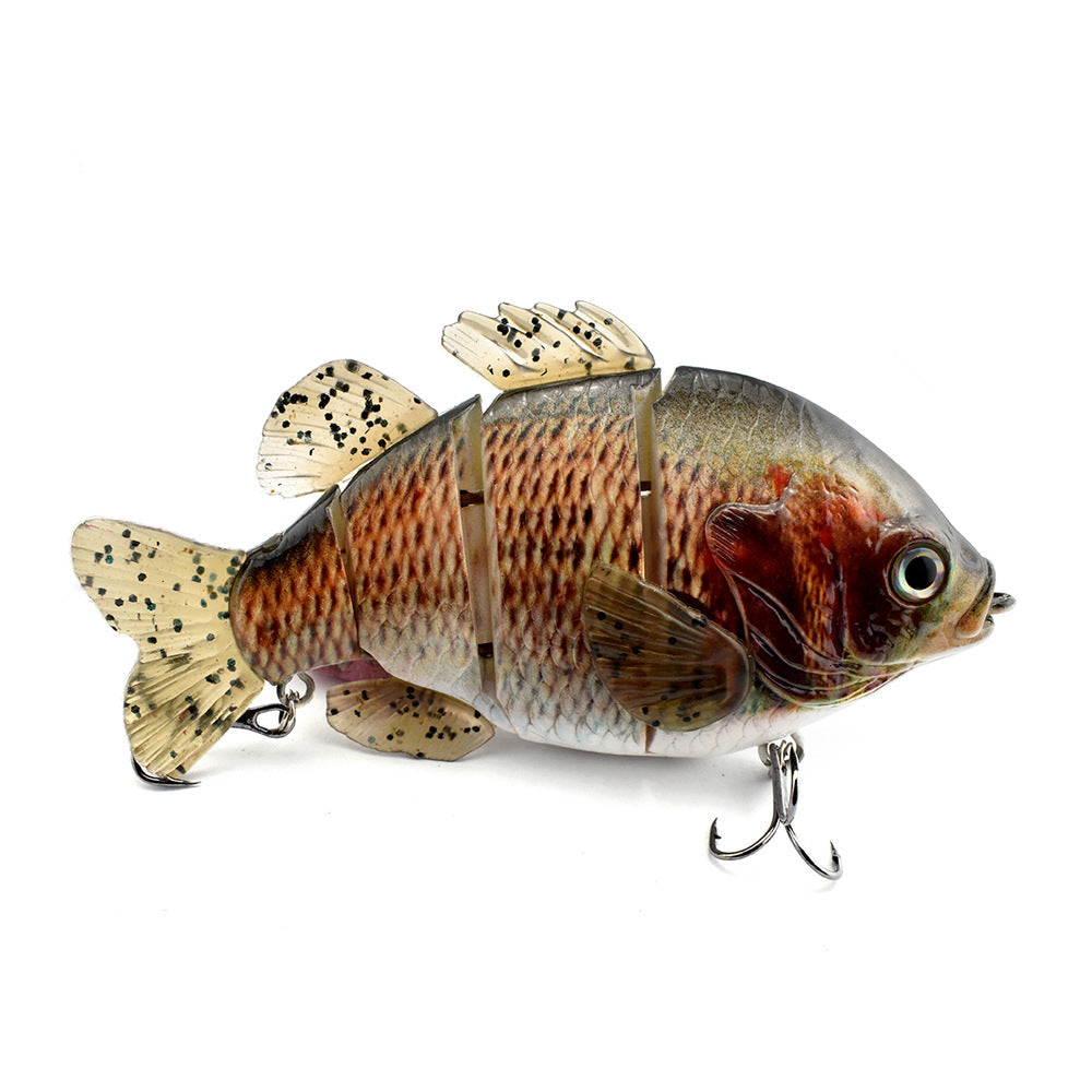 PVC Soft Tail Lure Lure Wholesale 4 Sections Tilapia Mossambica Lure More Sections Simulation Bait Freshwater Lure Fishing Bait