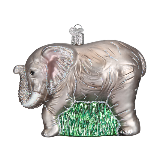 Old World Christmas Elephant Glass Blown Ornament