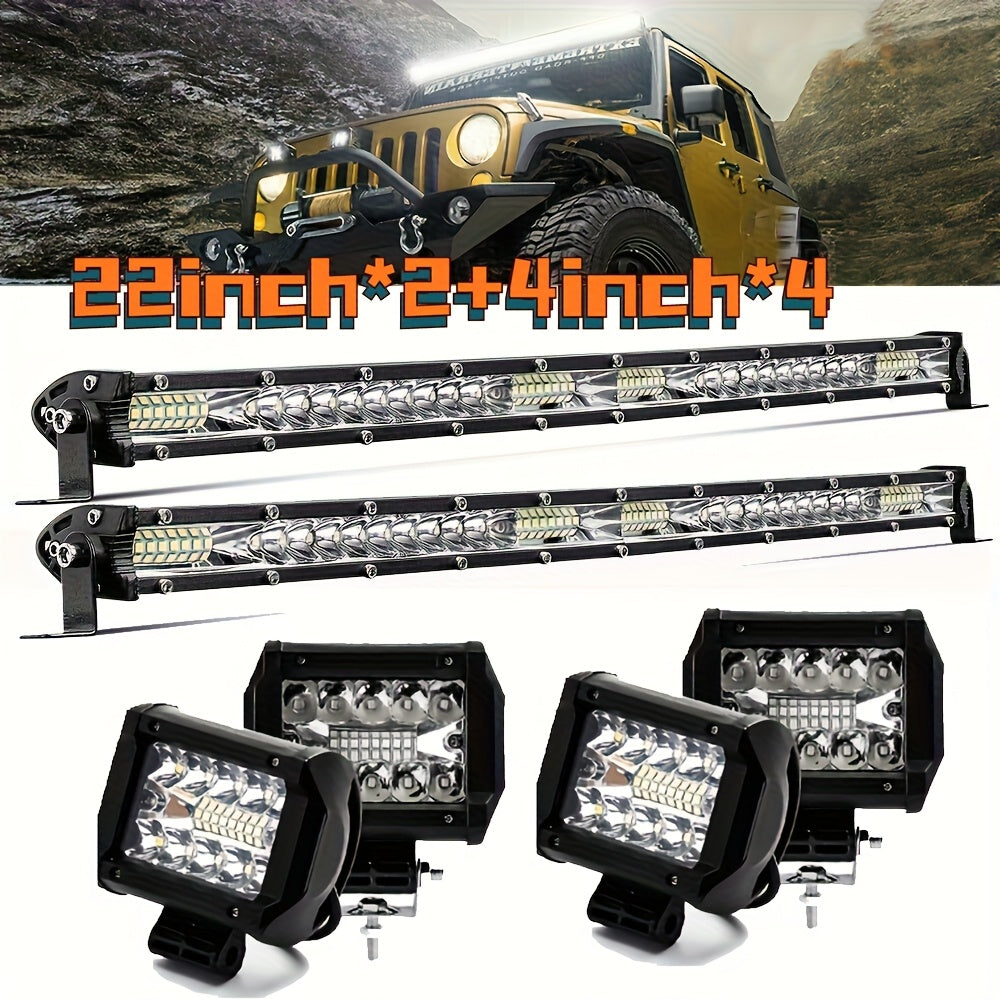 Pro-Series LED Off-Road Light Bar & Work Light Pods | 4" - 21" Weatherproof Lighting Kits