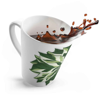 Calathea White Fusion Ceramic Mug 12 oz