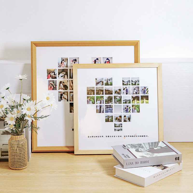 Solid Wood Lovers Love Diy Picture Frame Wall Mounting Stage