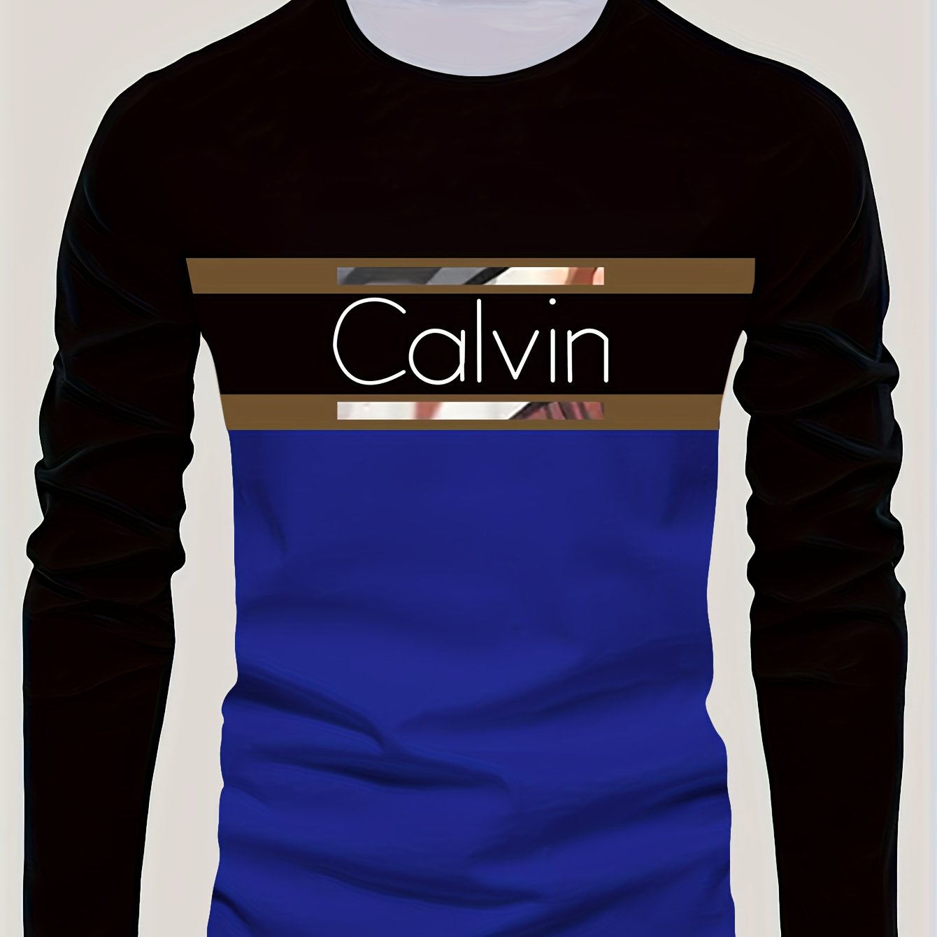 Men'S 3D Digital Printing Crew Neck Long-sleeved T-shirt | Casual Style, Slight Stretch Fabric, All Over Print, Regular Fit, Ideal for Fall/Winter, Perfect Gift for Family and Friends