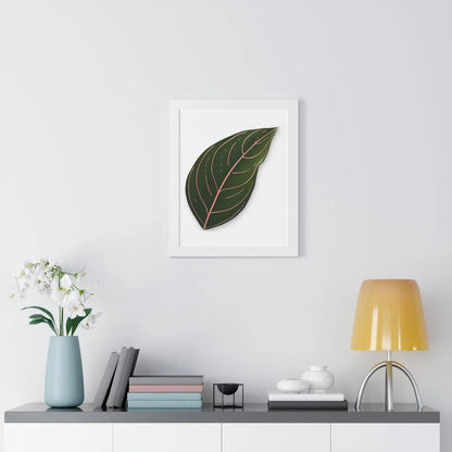 Aglaonema Rotundum Framed Print – Botanical Wall Art