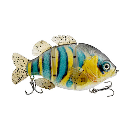 PVC Soft Tail Lure Lure Wholesale 4 Sections Tilapia Mossambica Lure More Sections Simulation Bait Freshwater Lure Fishing Bait