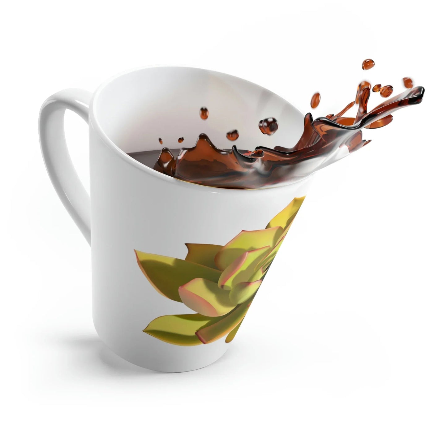 Noble Aeonium Succulent Ceramic Mug 12 oz