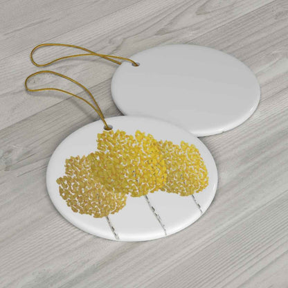 Fall Aspen Ceramic Ornament