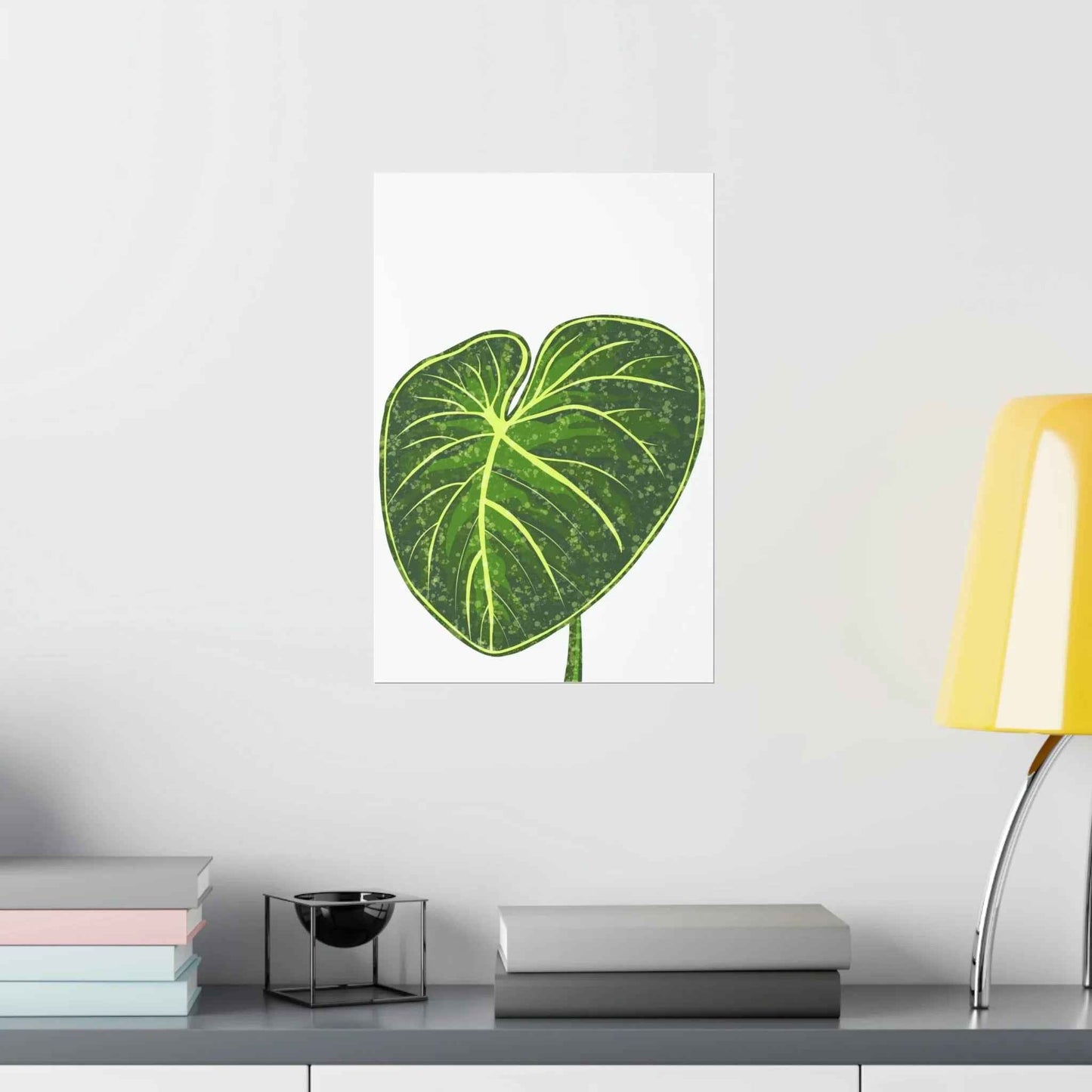 Philodendron Gloriosum Botanical Print – Unframed Wall Art