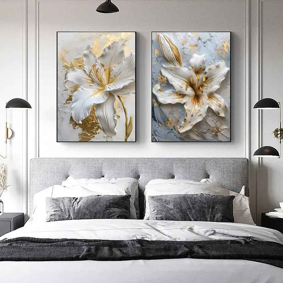 Hand-painted Floral Study Room Decorative Painting