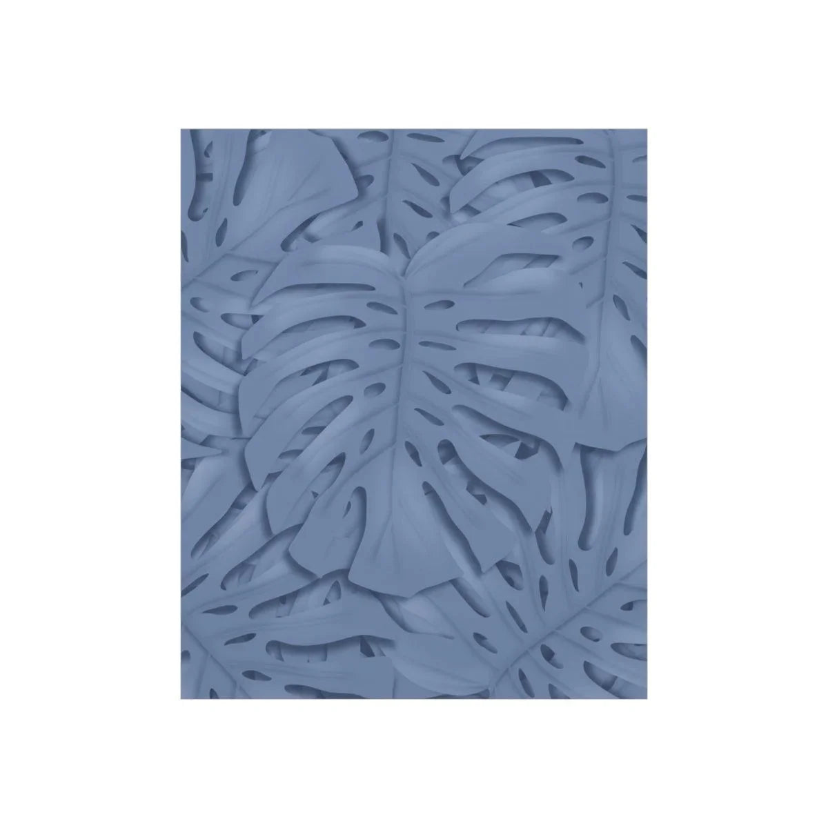 Blue Monstera Botanical Print – Unframed Wall Art