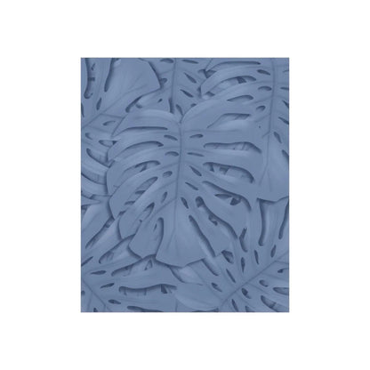 Blue Monstera Botanical Print – Unframed Wall Art