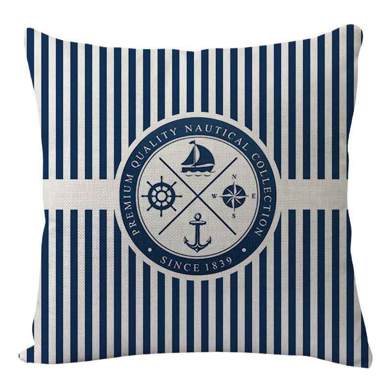New Lighthouse Anchor Digital Printing Linen Pillowcase