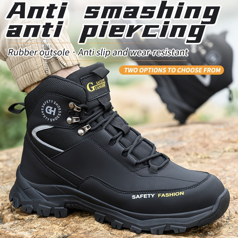Heavy-Duty High-Quality Steel Toe Men's Work Boots