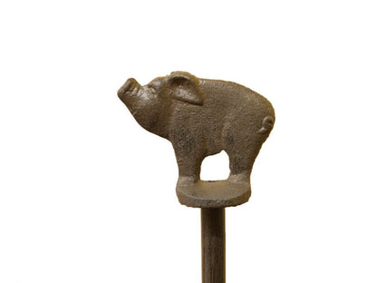 Cast Iron Pig Paper Towel Holder 15""