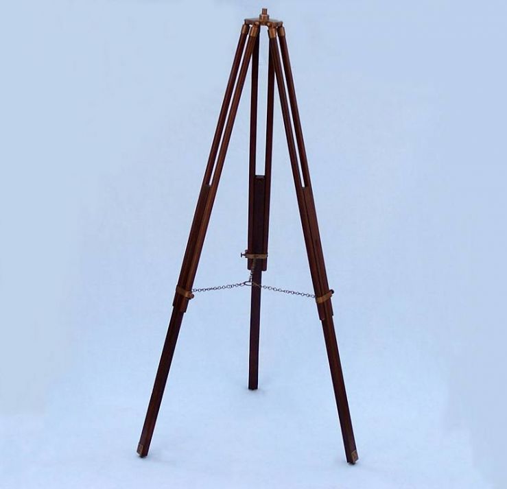 Floor Standing Admirals Antique Brass Binoculars 62""