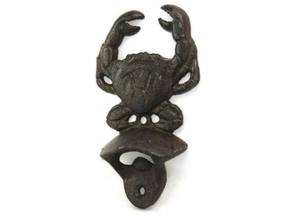Cast Iron Wall Mounted Crab Bottle Opener 6""