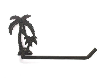 Cast Iron Palm Tree Toilet Paper Holder 10""