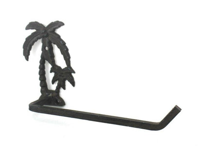 Cast Iron Palm Tree Hand Towel Holder 10""