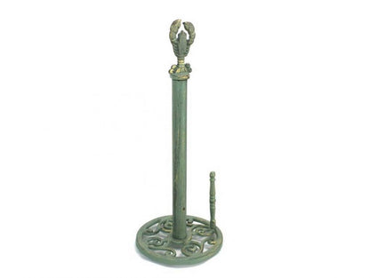 Antique Bronze Cast Iron Lobster Paper Towel Holder 16""