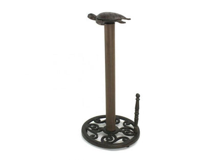 Cast Iron Sea Turtle Paper Towel Holder 13""