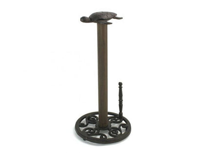 Cast Iron Sea Turtle Paper Towel Holder 13""