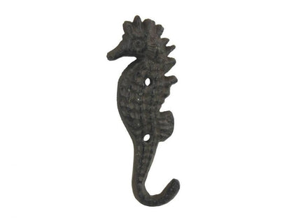Cast Iron Seahorse Hook 5""