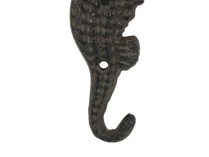Cast Iron Seahorse Hook 5""